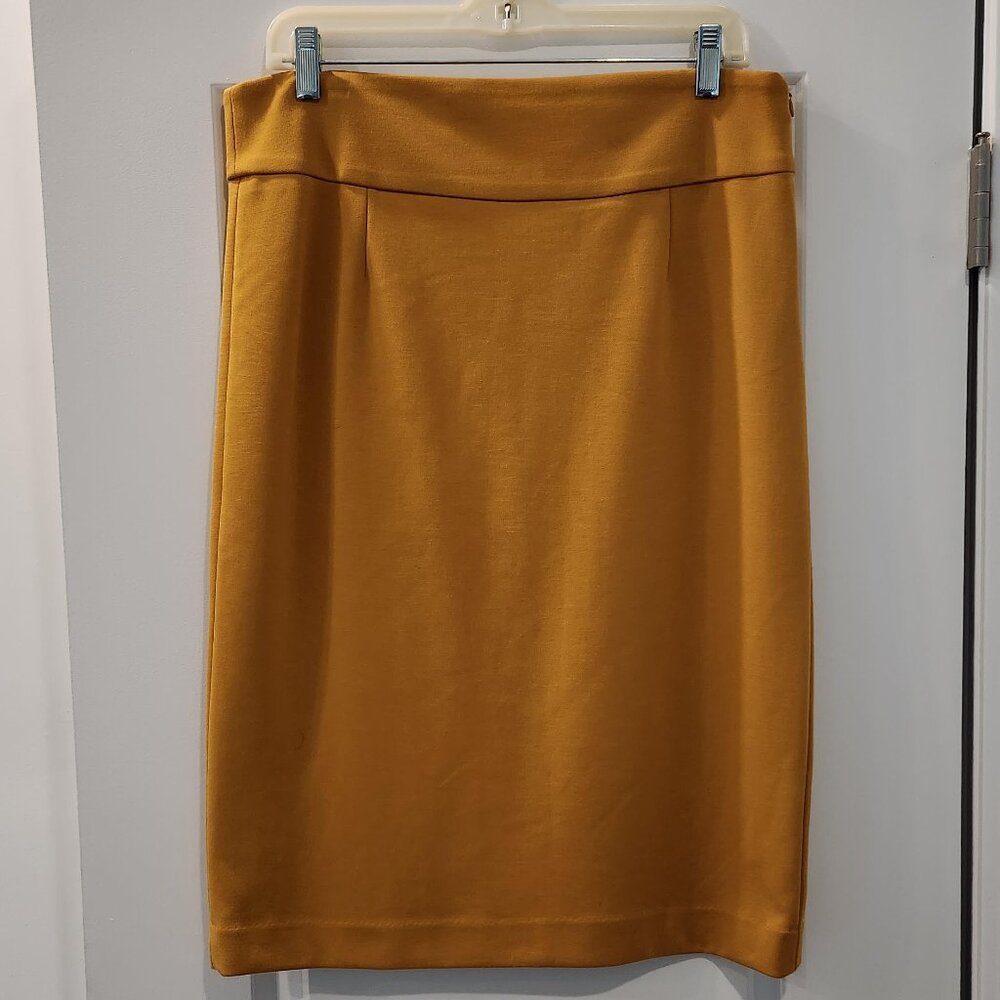 YELLOW/MUSTARD PENCIL SKIRT FROM PREMISE STUDIO SIZE 12 NWOT
